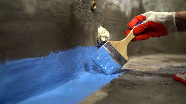 Crawl space vapor barrier installation in Buckland, OH